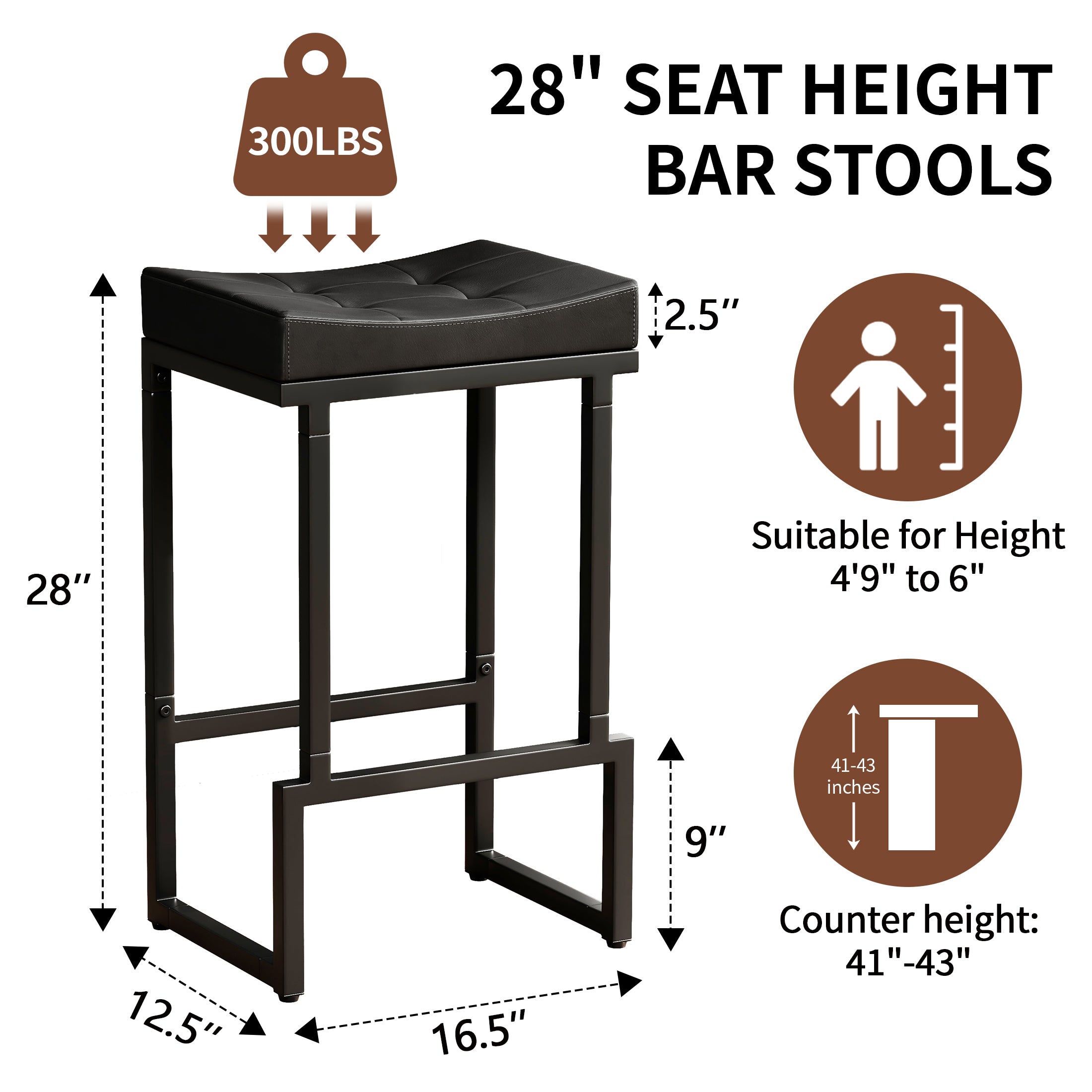 FIRAVOE counter height bar stools