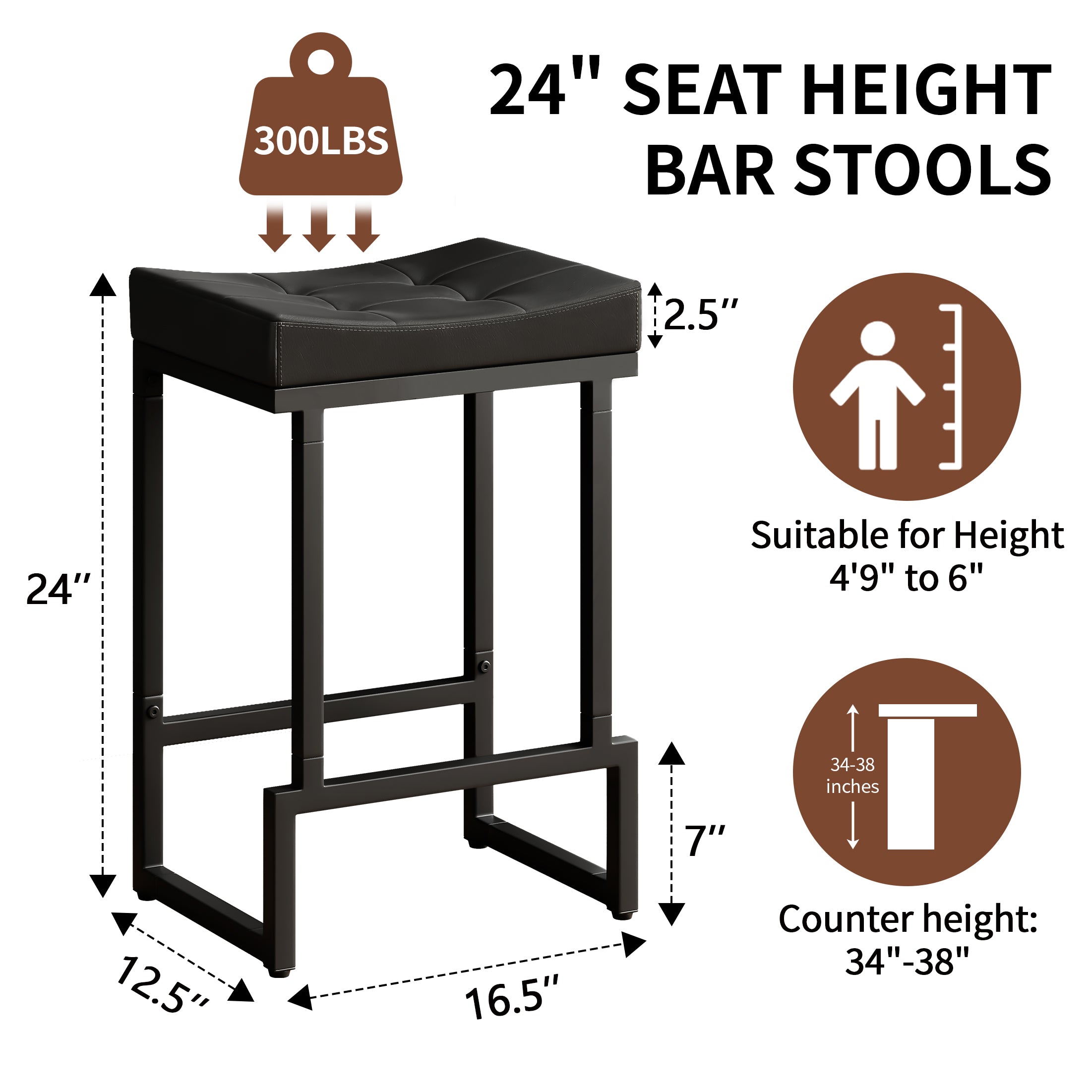 FIRAVOE counter height bar stools