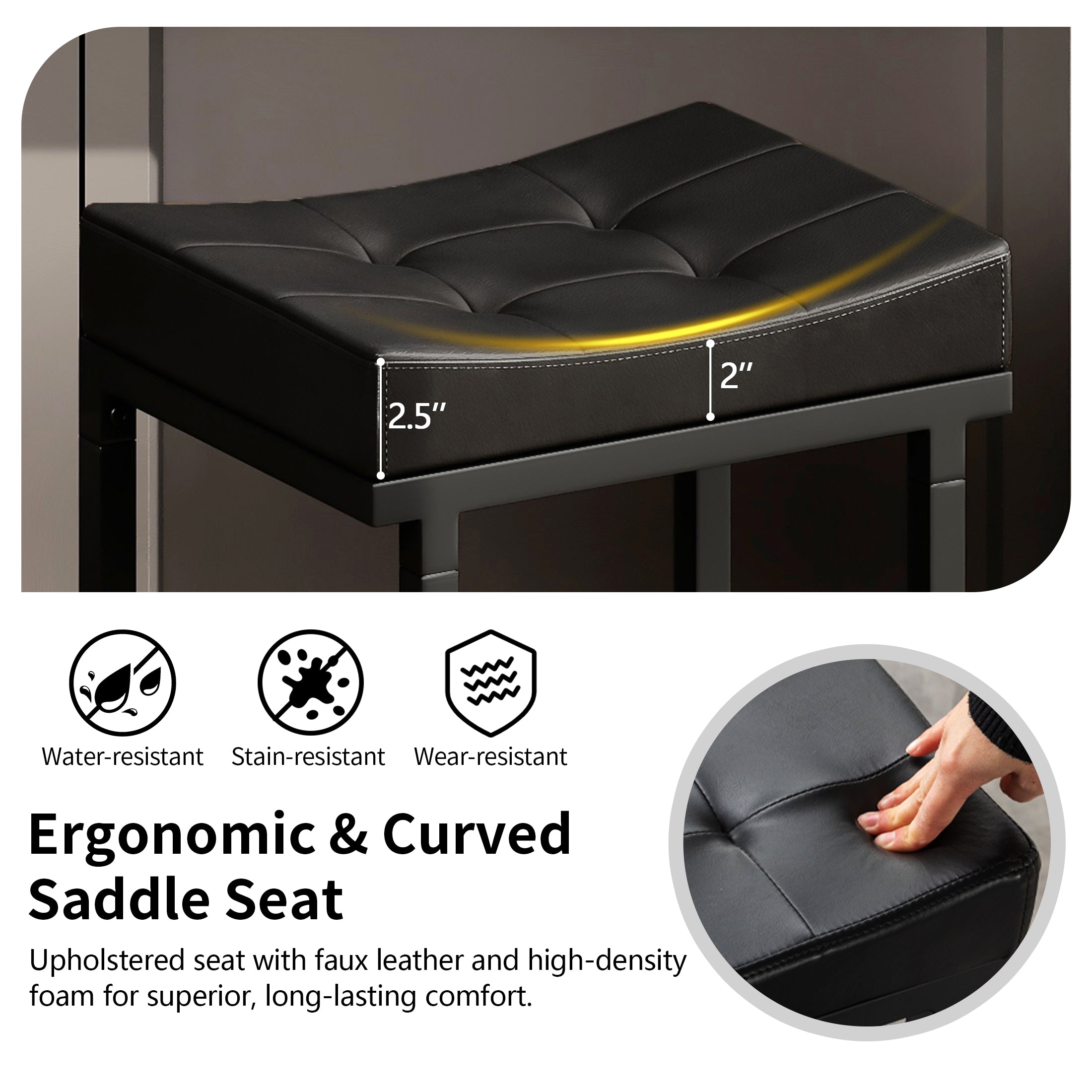 FIRAVOE counter height bar stools
