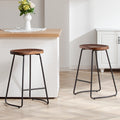 FIRAVOE Wooden Backless Bar Stools Set