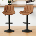 FIRAVOE Swivel Bar Stools Set Counter Height Bar Stools with Back