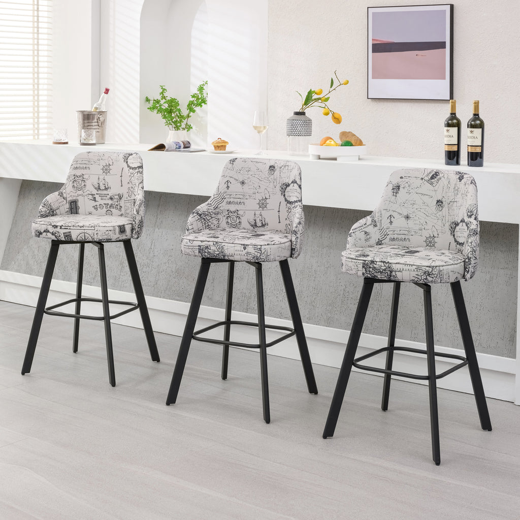 FIRAVOE Swivel Bar Stools