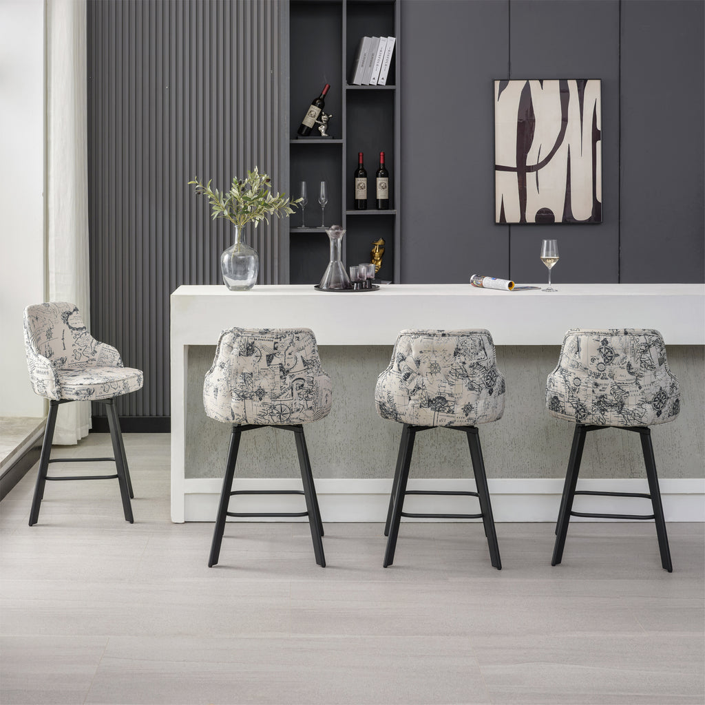 FIRAVOE Swivel Bar Stools